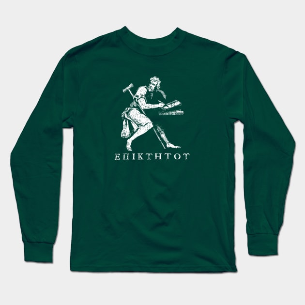 Epictetus Long Sleeve T-Shirt by mellamomateo